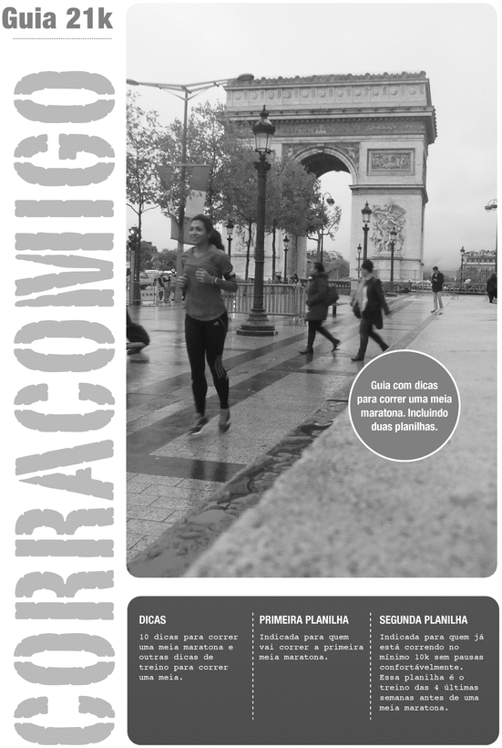 Product picture Guia para correr meia maratona incluindo duas planilhas.